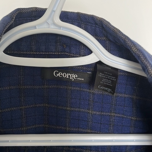 Blue Plaid Button Down - Picture 2 of 4